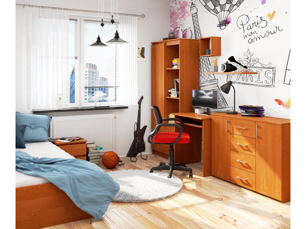 Decohaute STAR Alder Small Computer Desk 68 cm, Alder Color, 1 Shelf, 68x51x74 cm, HTUV91357