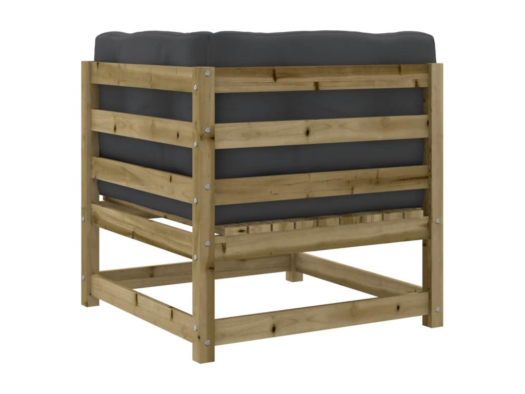 6-piece garden furniture set with cushions, impregnated pine wood RNKG47228