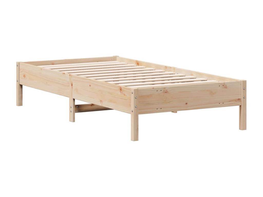 Bed frame 75x190 cm Solid pine wood UIGY96798