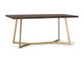 Marrón mango wood dining table. Giner y Colomer. 76x90x170 HBIE21052