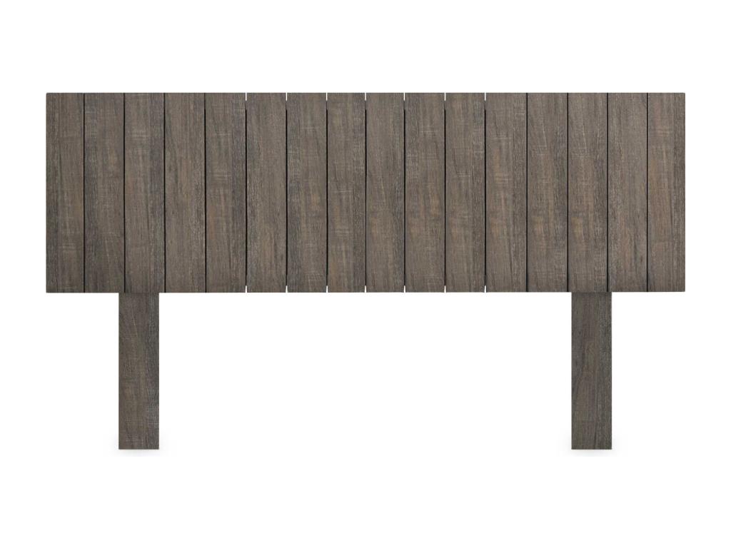 Decohaute Recycled Wood Headboard, Vertical Style, with Legs, 150x115cm, for 150cm Beds - Amazon Oak JFMU83671