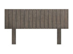 Decohaute Recycled Wood Headboard, Vertical Style, with Legs, 150x115cm, for 150cm Beds - Amazon Oak JFMU83671