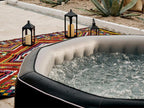 Python Octagonal Inflatable Spa with Bubbles, 5-6 Person Capacity - Chezlova YDUR16531