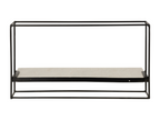 Wall Shelf with 1 Tray, 65cm, Black/White KVVZ06070