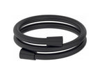 Decohaute Shift Ellipse black stick shower head and Decohaute bath/shower mixer tap and smooth anti-twist hose, black YFRK90454