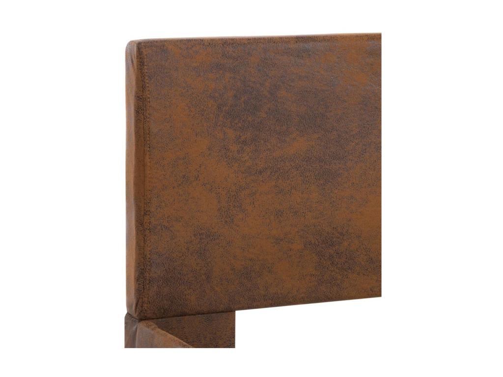 Brown Faux Leather Bed 120x200 VGPH98614