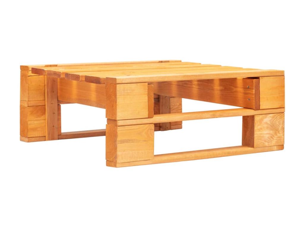 6-piece pallet garden furniture set, honey brown impregnated pine DQQO63148