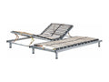 Set of 2 Decohaute 180x200 cm Silver Manually Adjustable Bed Bases NDCV20191