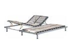 Set of 2 Decohaute 180x200 cm Silver Manually Adjustable Bed Bases NDCV20191