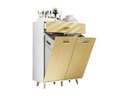 Decohaute Fabric Laundry Cabinet Laundry Hamper Laundry Basket Fabric Laundry Hamper Landos M White / Honey Oak KKLK16034
