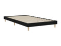 Black bed frame 90x200 cm engineered wood DPSV37187