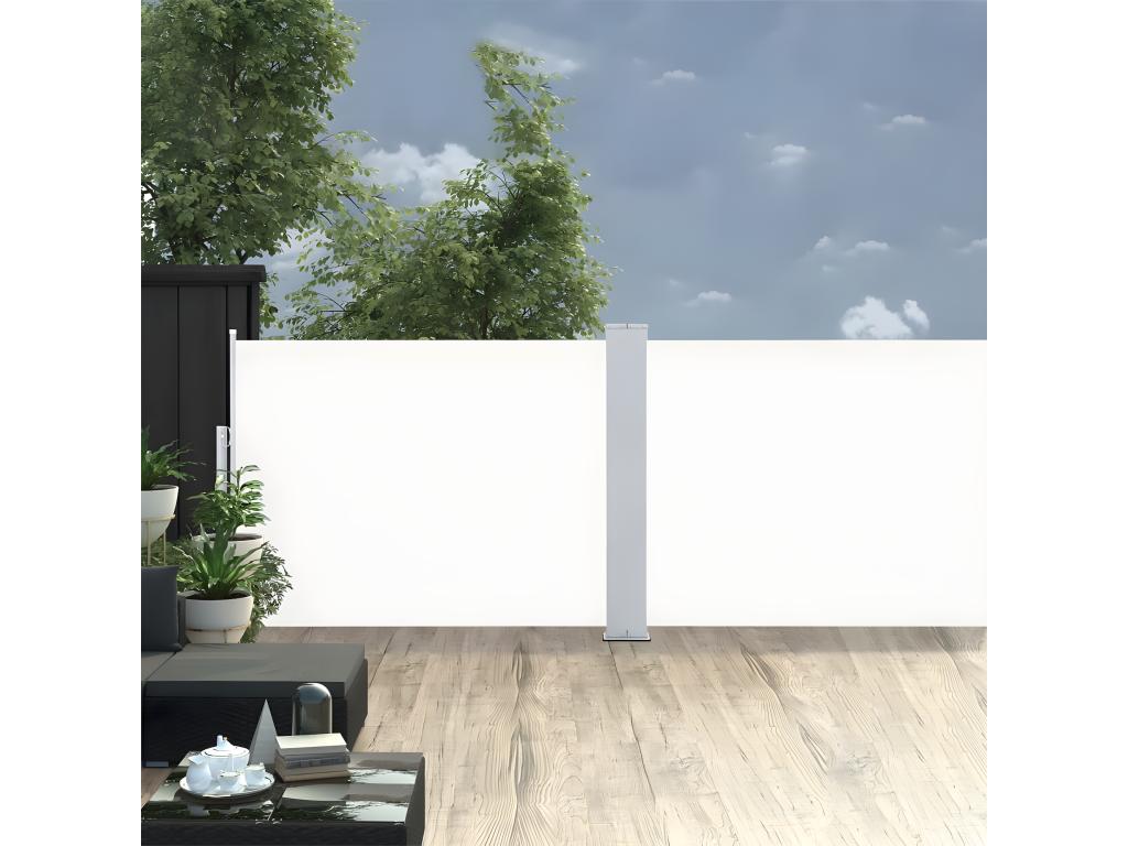 Retractable side awning, cream, 120x1000 cm, KJRO30056