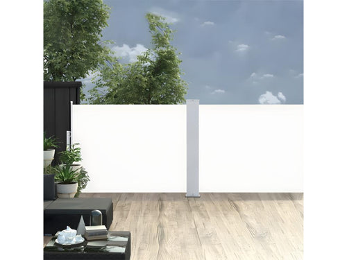 Retractable side awning, cream, 120x1000 cm, KJRO30056