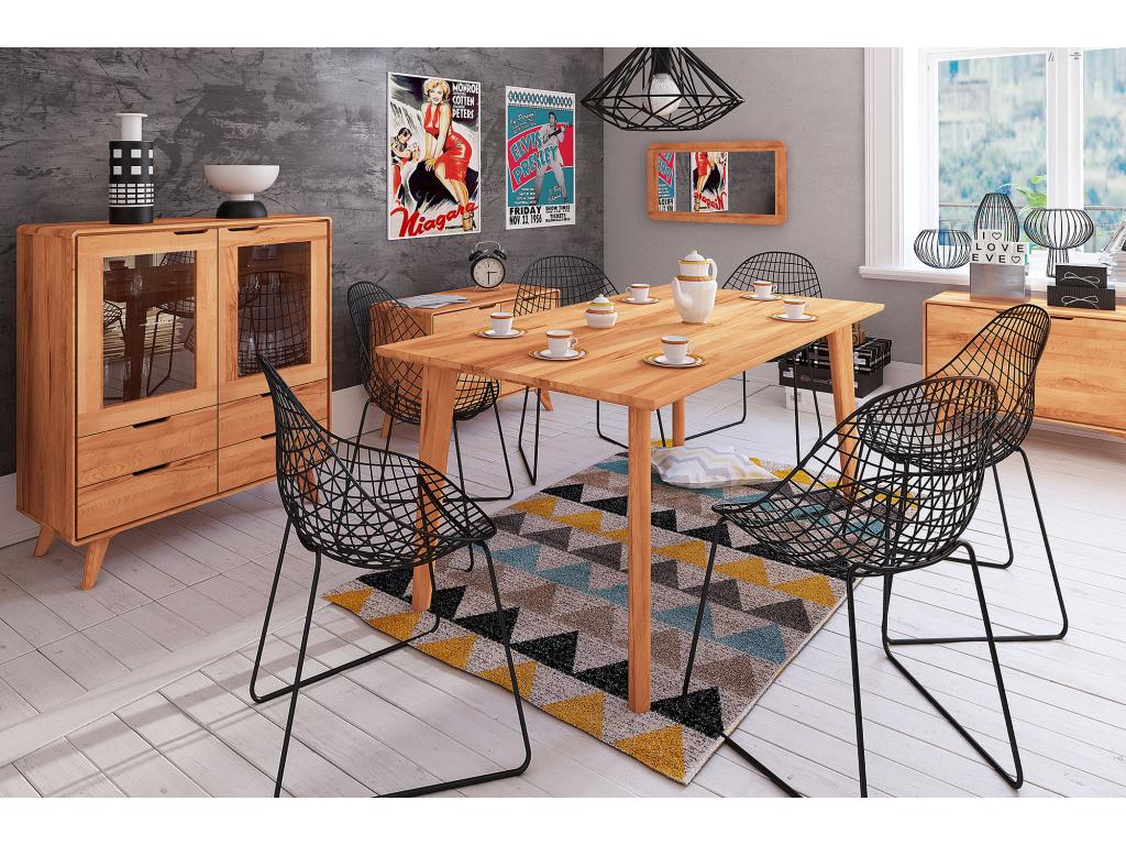 Decohaute - Natural oiled beech heartwood table 80x130 FHYU34803