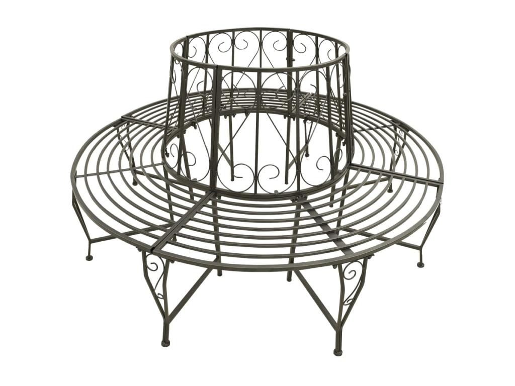 Circular garden bench 160cm Steel RQKN71951