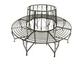 Circular garden bench 160cm Steel RQKN71951