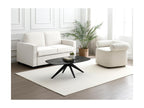 Coffee table in tempered bubble glass and metal - Black - Decohaute WNXU70226