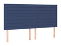 4-piece headboard set, blue, 90x5x78/88 cm, fabric OBLC40130