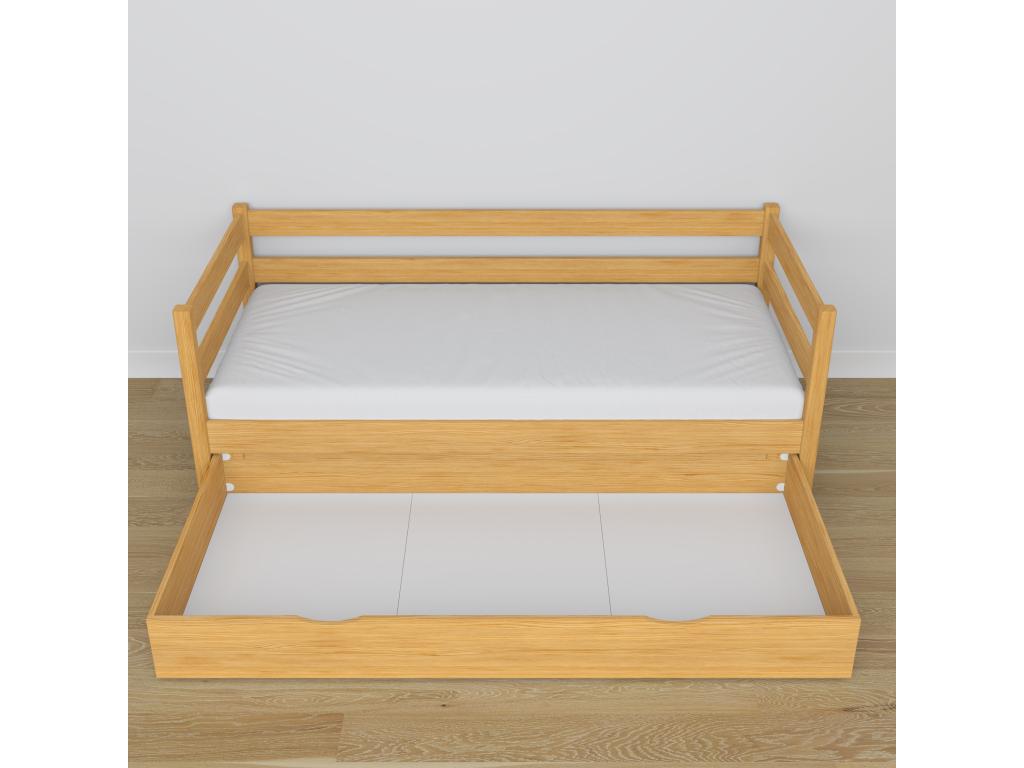 Wooden daybed - with drawer N01 Natural Pine 120x200 AJIU02093