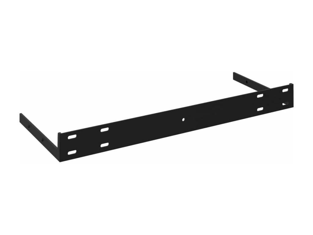 Black floating wall shelf 90x23.5x3.8 cm MDF VAHV76130