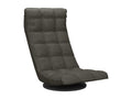Swivel floor chair, dark grey fabric, ZWNL76463