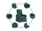 Dark Green Fabric Reclining Armchair EDDU48103