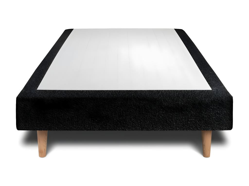 Black Loop Upholstered Bed Base 100x200 H29cm RUTM77345