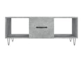 Concrete grey coffee table 102x50x40 cm engineered wood HHHX80986