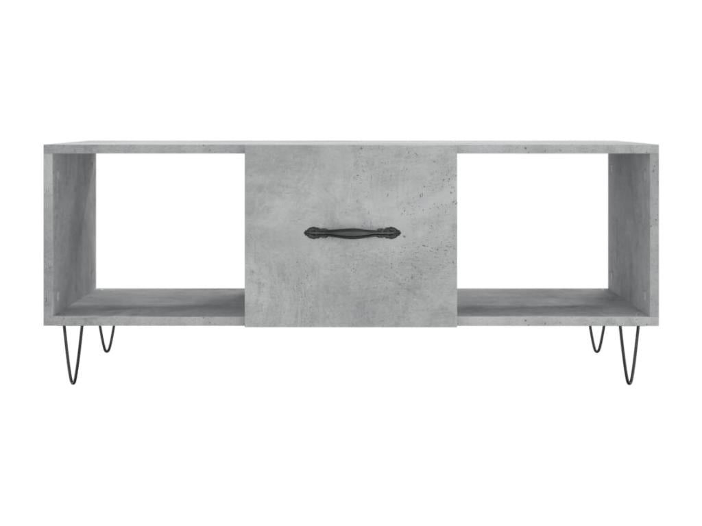 Concrete grey coffee table 102x50x40 cm engineered wood HHHX80986