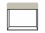 Console table with drawer - standing - 90 cm - greige - with black legs - Decohaute XYWL28251