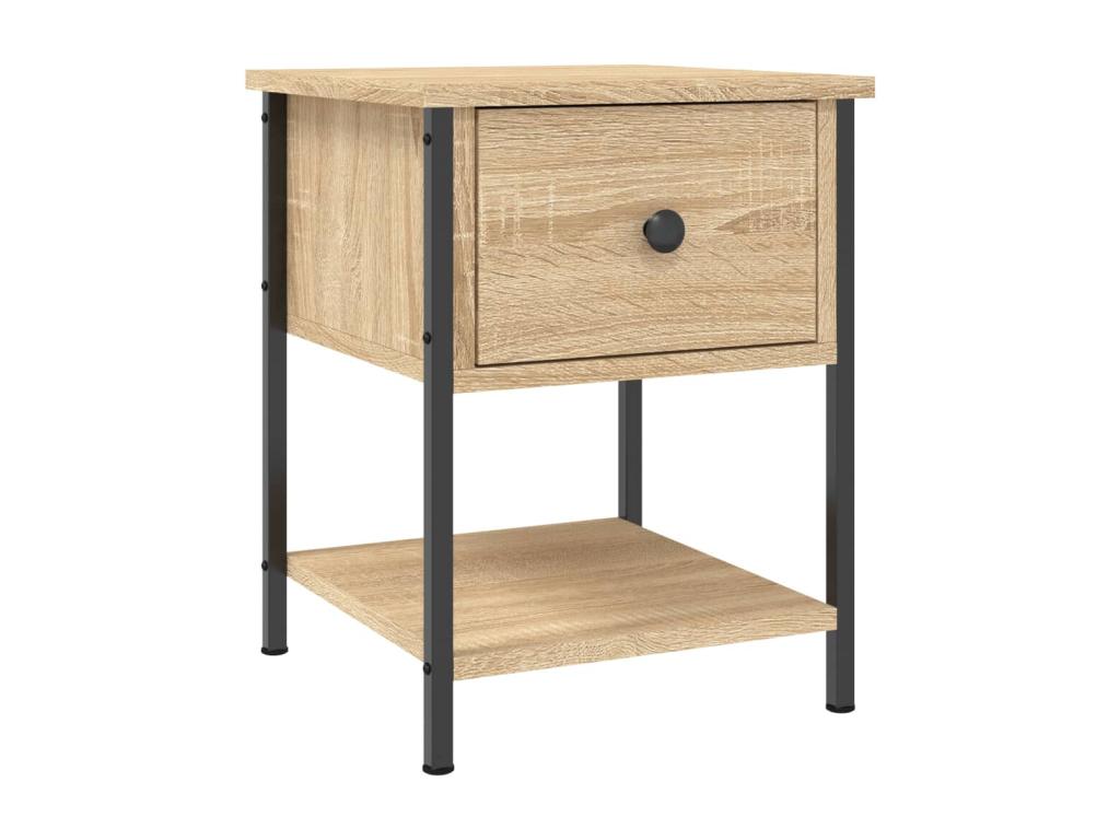 Decohaute 2-piece oak bedside tables, 34x35.5x45 cm, PSHQ12670