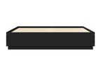 Black bed frame without mattress 180x200 cm XOND09623