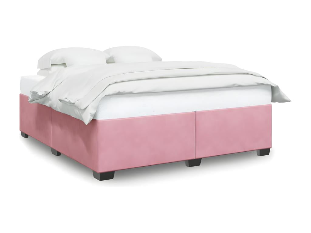Pink bed frame 180x200 cm Velvet ZVGJ84672