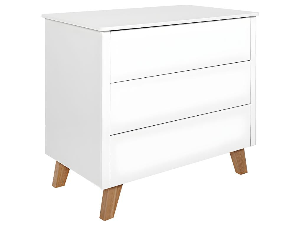Decohaute White 3-Drawer Chest WJKT36544