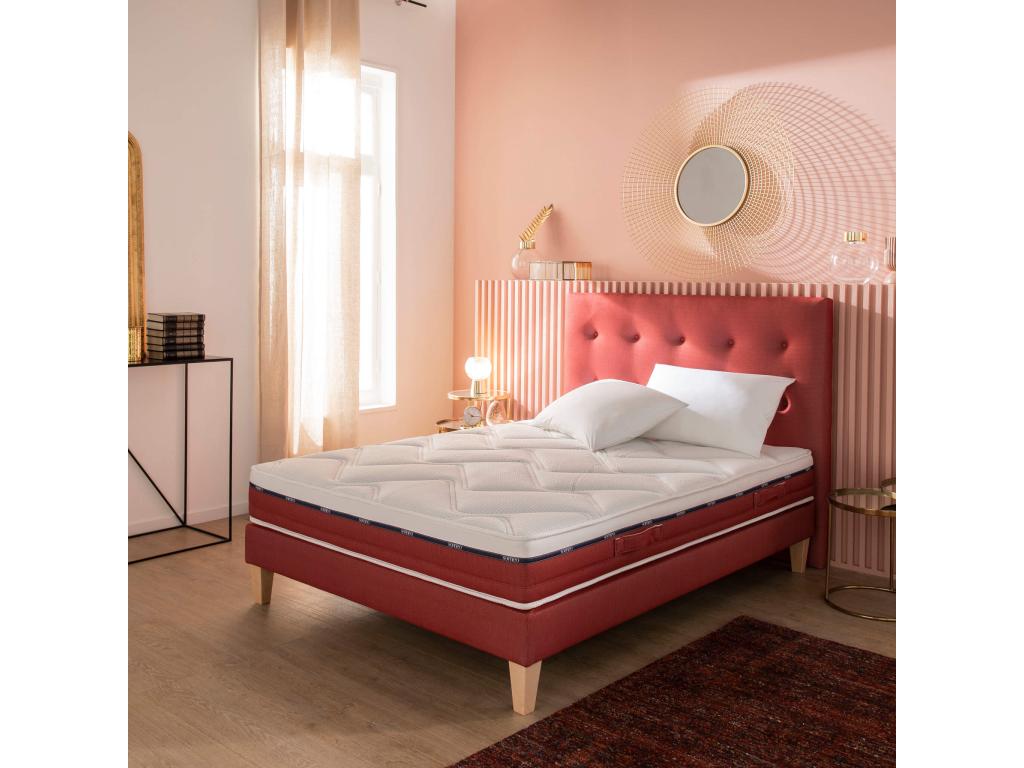 Upholstered red bed base, Twilight - Chezlova 90x190 AFWL57664