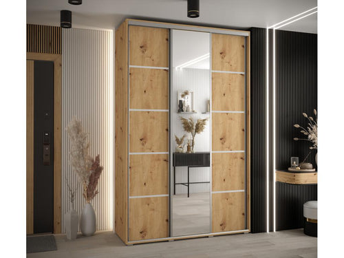 Decohaute 5 Sliding Door Wardrobe 235.2/160/45 3 Doors Decohaute/Silver ABLH65229