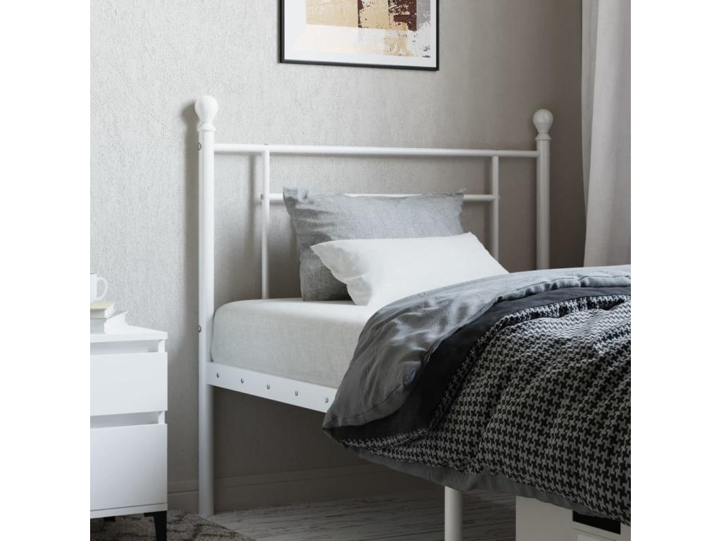 White metal headboard 100cm JKAT41736