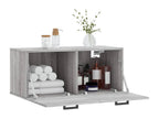 Decohaute wall cabinet, grey, 80x36.5x35, engineered wood, DVDG86706