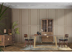 Marrón mango wood dining table. Giner y Colomer. 76x90x170 HBIE21052