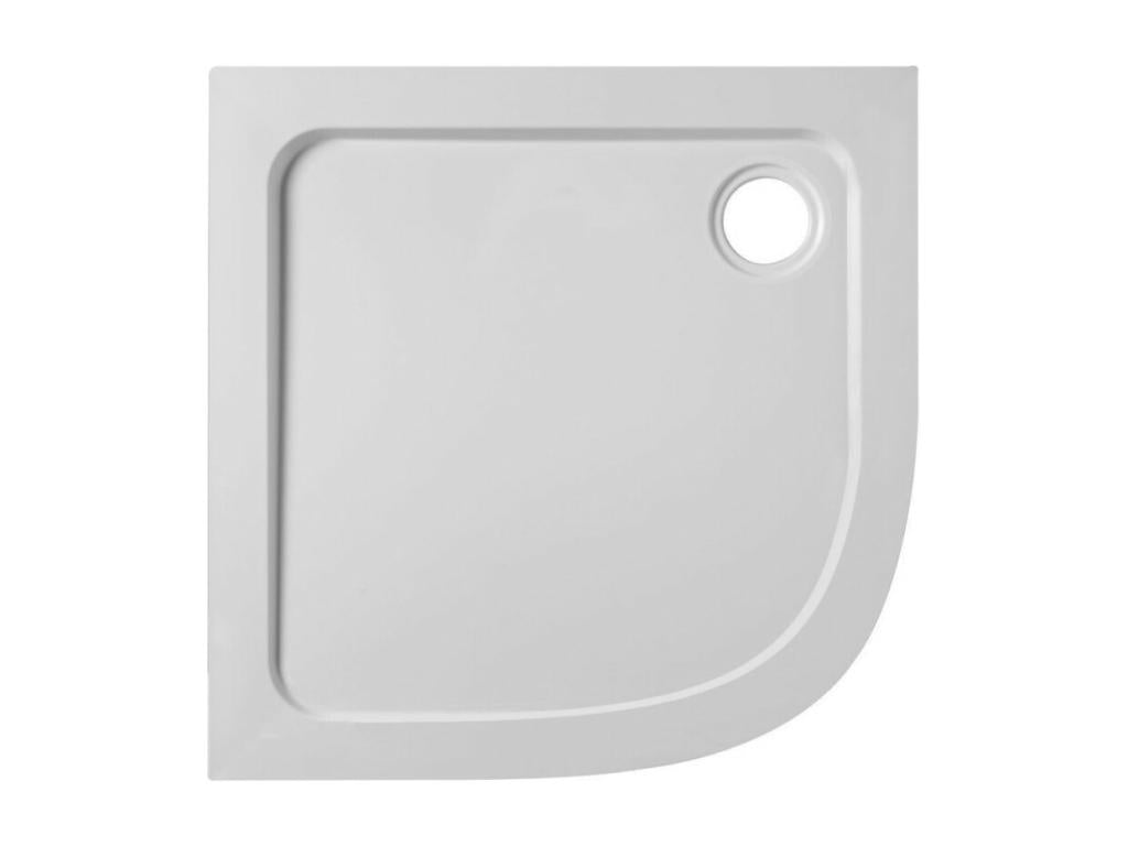 Decohaute quarter-round extra-flat shower tray for walk-in shower, 90x90 cm, white XWTU95160