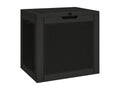Black garden storage box 55.5x43x53 cm polypropylene GNZU40259