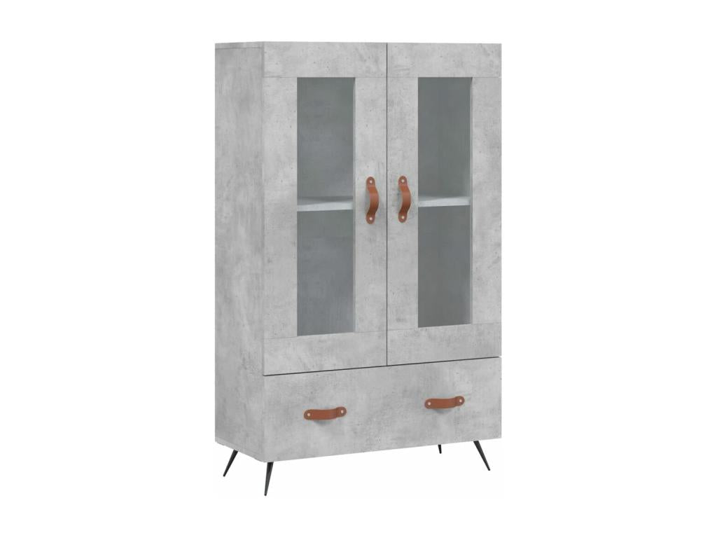 High sideboard, concrete grey, 69.5x31x115 cm, engineered wood, PXVJ98200