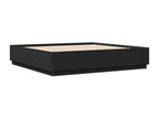 Black bed frame without mattress 180x200 cm XOND09623