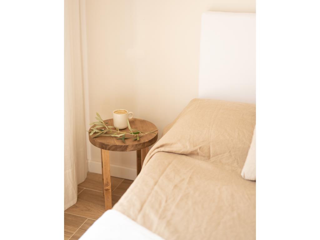 Bedside table in aged fir wood 35x40cm - Decohaute YQWC66083