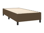 Upholstered bed base and mattress with LED lighting, dark brown, 80x200cm, fabric MYVW89073