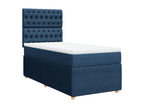 Domopure bed base with mattress, blue, 80x200 cm, fabric, TMDI46837