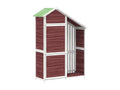 Chezlova garden tool shed 120x53.5x170 solid pine wood EZDF49084
