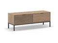 Decohaute TV stand with 2 drawers and metal legs - W120 cm JUOV27722
