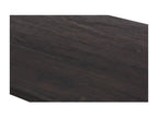 Decohaute dining table, 200cm long, in dark brown wood finish, ideal for a convivial dining room IYBP15687