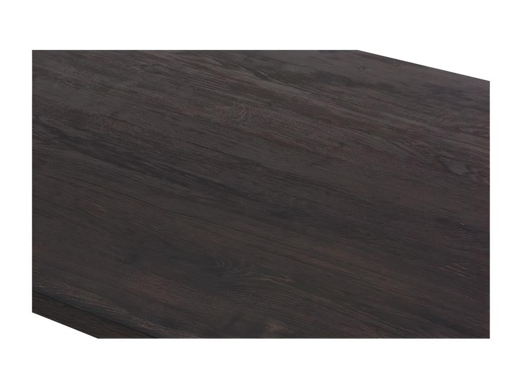 Decohaute dining table, 200cm long, in dark brown wood finish, ideal for a convivial dining room IYBP15687